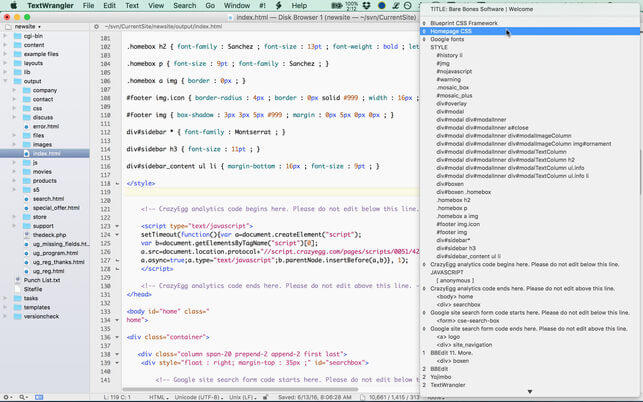 text editor for html on mac